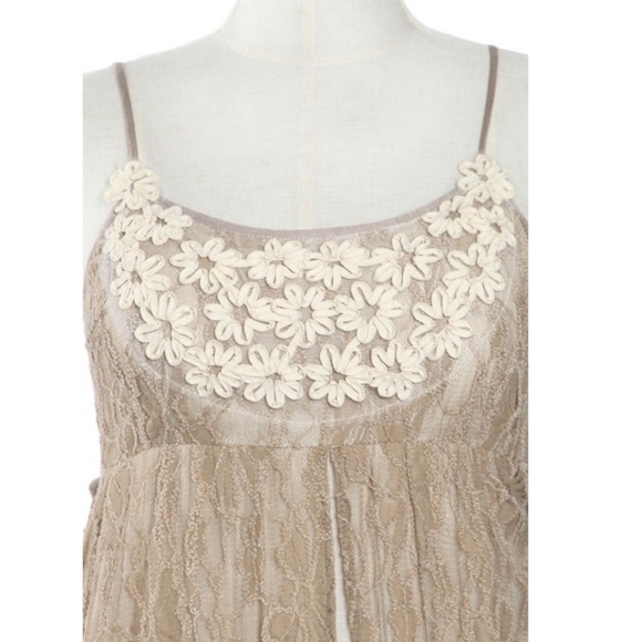 Plus Bohemian Floral Lace Ruffle Babydoll Dress - Picture 4 of 4